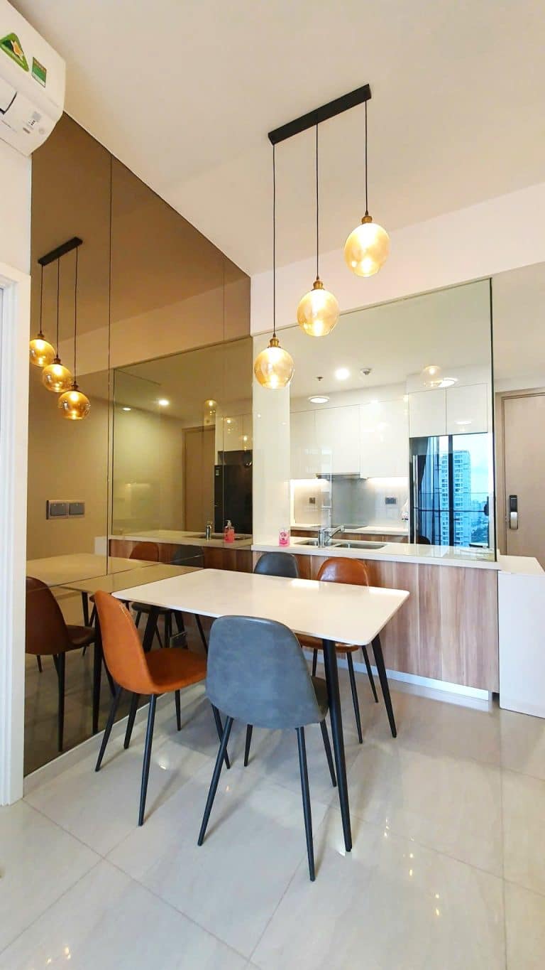 Cho thuê căn hộ Q2 Thảo Điền 1 phòng ngủ đầy đủ nội thất tầng cao thoáng