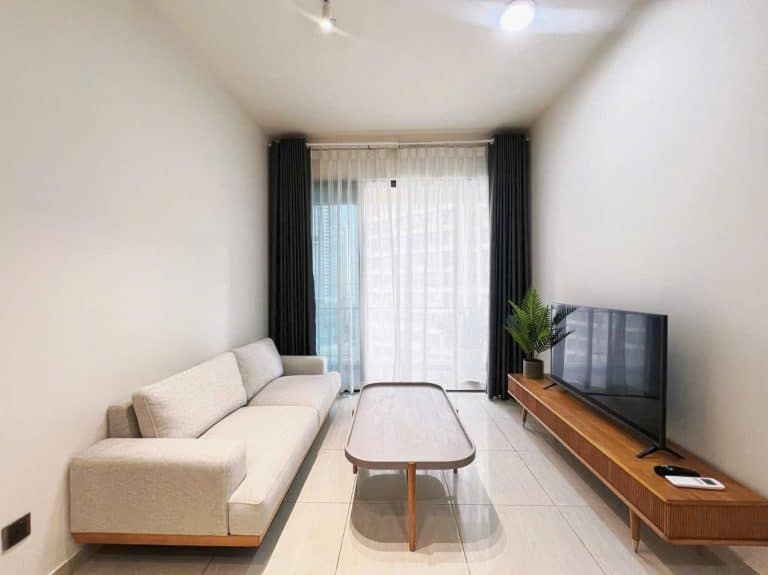 Cho thuê căn hộ Q2 Thảo Điền 1 phòng ngủ đẹp sang trọng tầng cao mát
