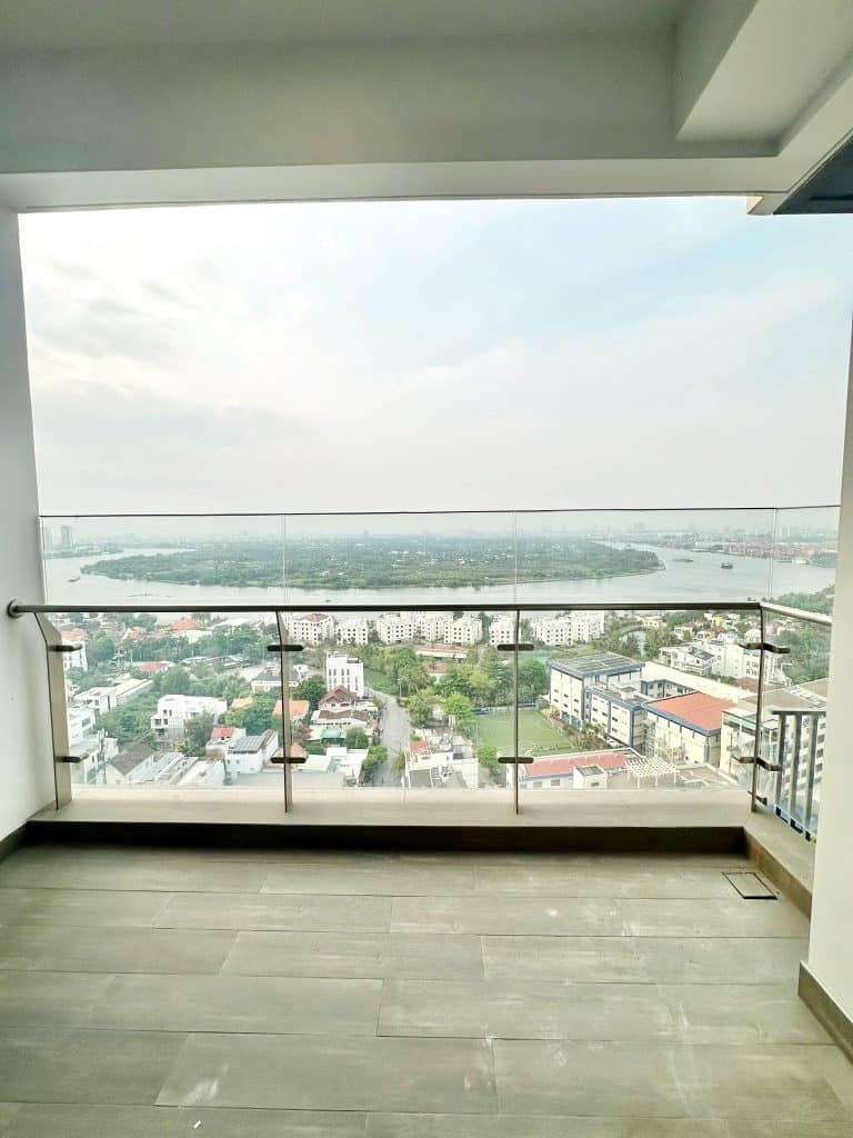Căn hộ 3 phòng ngủ Q2 Thảo Điền cho thuê tầng cao nhà trống view sông