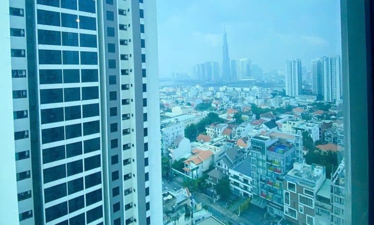 Căn hộ cho thuê The Ascent tầng cao nội thất đẹp 2 phòng ngủ view L81