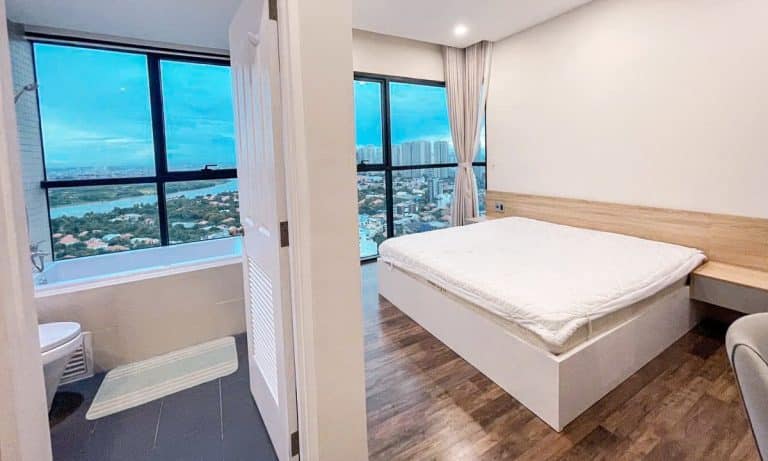 Cho thuê The Ascent tầng cao nội thất full 3 phòng ngủ view sông tuyệt đẹp