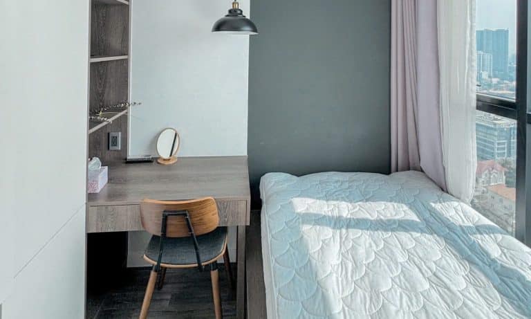 Căn hộ cho thuê The Ascent lầu cao đầy đủ nội thất 2 phòng ngủ view sông L81