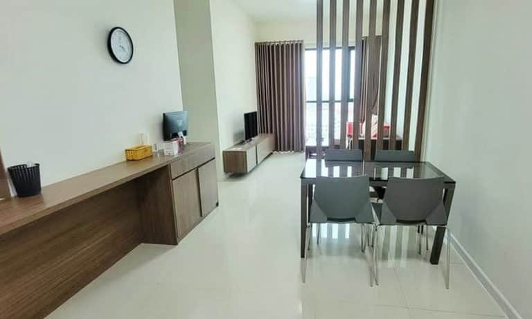 Cho thuê căn hộ The Ascent tầng cao full nội thất 2 phòng ngủ view sông