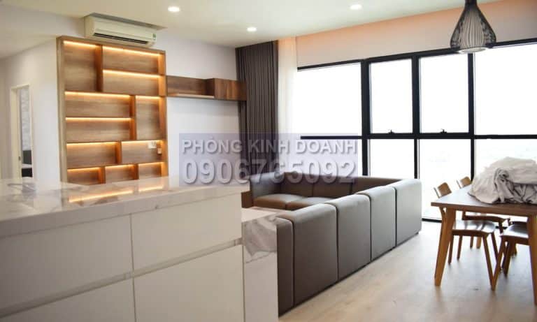 Cho thuê căn hộ The Ascent tầng cao nội thất đẹp 3 phòng ngủ view sông