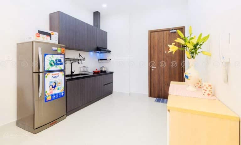 Căn hộ 1 phòng ngủ M One Gia Định cần cho thuê đầy đủ nội thất tầng cao
