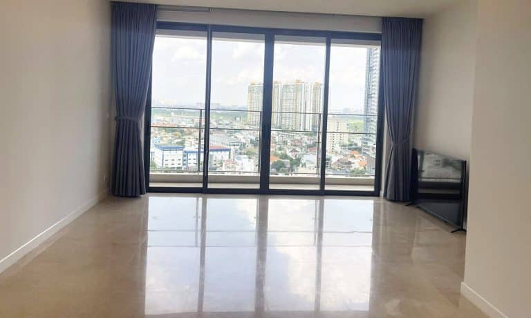 Căn hộ The Nassim Thảo Điền cho thuê 3 phòng ngủ nhà trống view sông đẹp