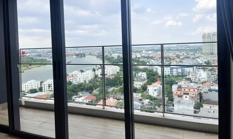 Căn hộ The Nassim Thảo Điền cho thuê 3 phòng ngủ nhà trống view sông đẹp