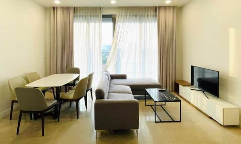 Căn hộ 2 phòng ngủ The Nassim Thảo Điền cho thuê view sông có nội thất