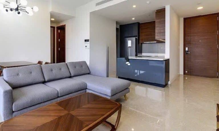 Căn hộ 2 phòng ngủ The Nassim Thảo Điền cho thuê view sông full nội thất