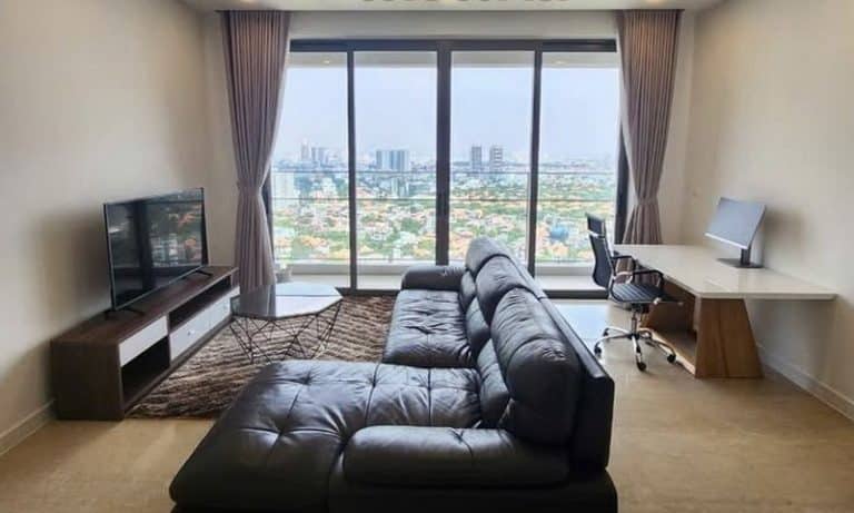 Căn hộ 2 phòng ngủ The Nassim cho thuê full nội thất view sông tầng cao