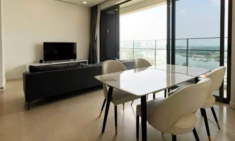 Căn hộ The Nassim cho thuê 3 phòng ngủ nội thất đẹp tầng cao view sông