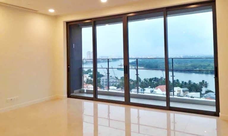 Căn hộ The Nassim Thảo Điền cho thuê 3 phòng ngủ nhà trống view sông