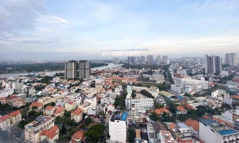 Căn hộ penthouse 4 phòng ngủ Tropic Garden cho thuê sang trọng view sông