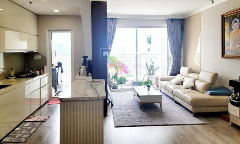 Căn hộ 3 phòng ngủ cao cấp Tropic Garden cho thuê tầng cao view sông