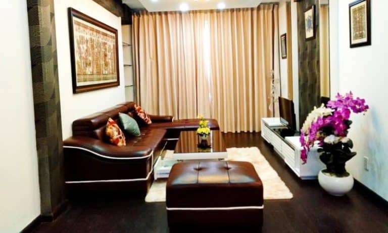 Căn hộ 3 phòng ngủ nội thất Tropic Garden cho thuê tầng trung view hồ bơi