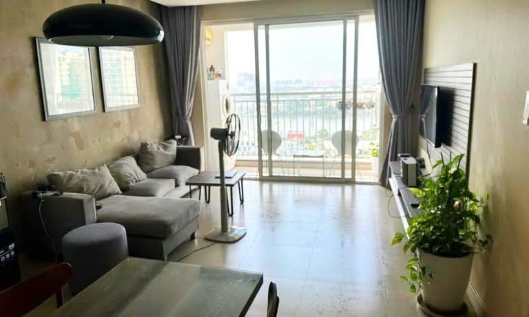 Căn hộ Tropic Garden cho thuê 2 phòng ngủ nội thất hiện đại view sông đẹp
