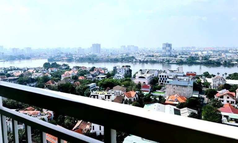 Căn hộ Tropic Garden cho thuê 2 phòng ngủ nội thất hiện đại view sông đẹp