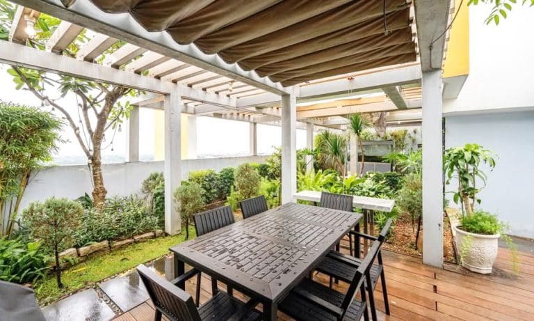 Căn hộ penthouse 6 phòng ngủ The Vista cho thuê view sông nội thất đẹp