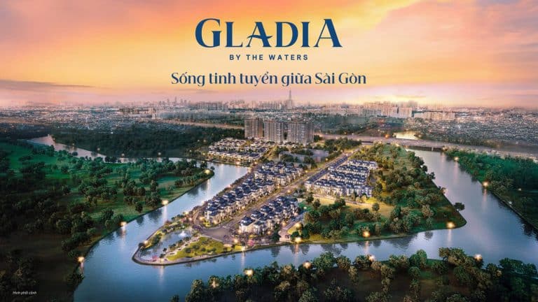 Gladia By The Waters: Quy hoạch xanh, không gian sống riêng tư