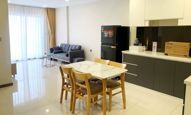 Cho thuê căn hộ De Capella 2 phòng ngủ đủ nội thất lầu cao view thoáng mát