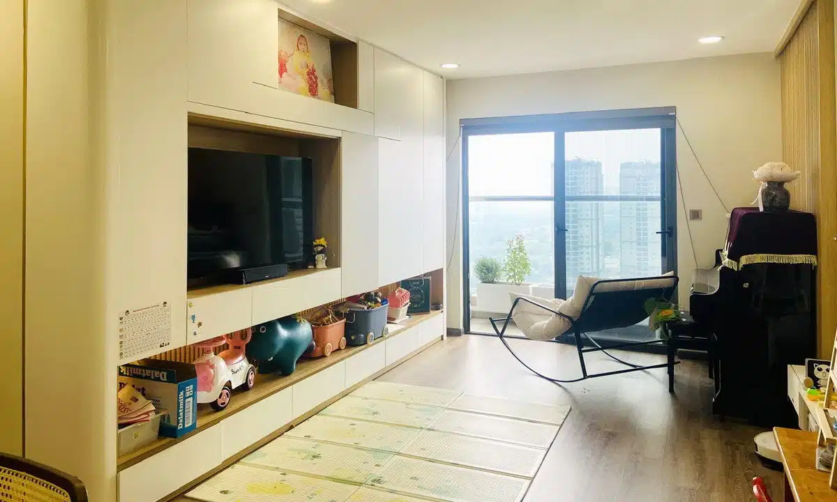 Cho thuê căn hộ 3 phòng ngủ De Capella đầy đủ nội thất tầng cao view L81