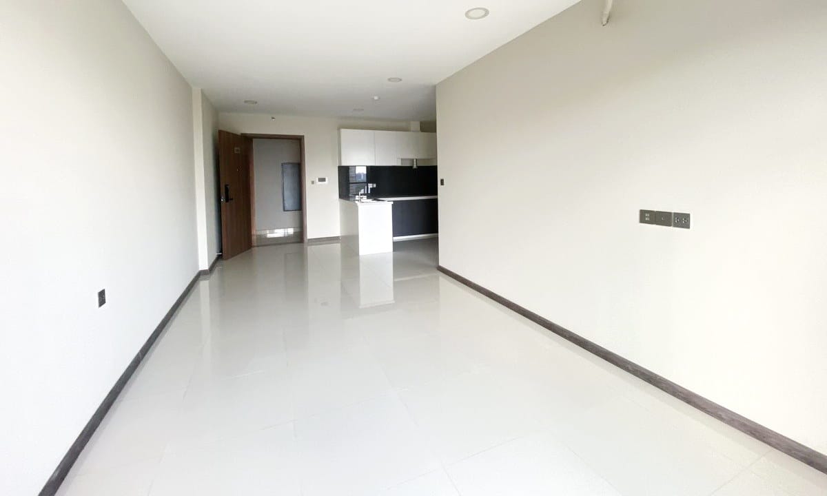 Căn hộ 1 phòng ngủ De Capella cho thuê view quận 1 thoáng đẹp nhà trống