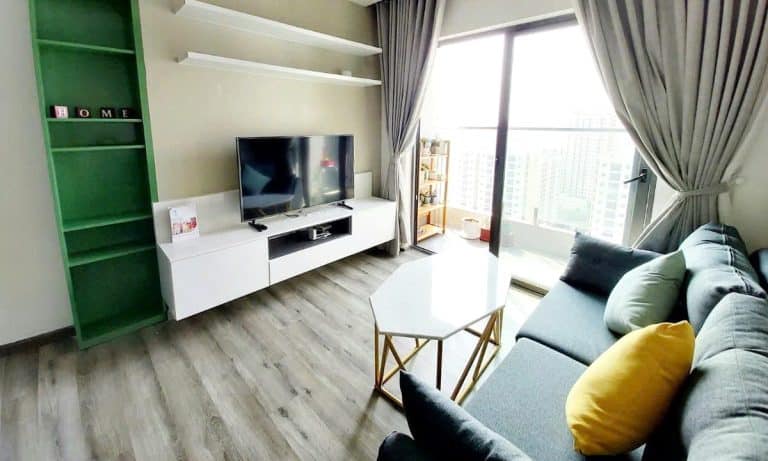 Cho thuê căn hộ De Capella tầng cao thoáng mát 2 phòng ngủ full nội thất