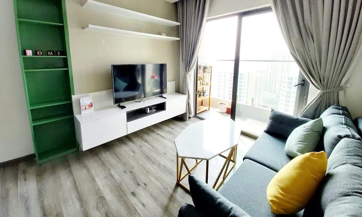 Cho thuê căn hộ De Capella tầng cao thoáng mát 2 phòng ngủ full nội thất