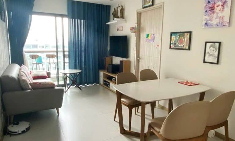 Căn hộ 1 phòng ngủ De Capella cho thuê đầy đủ nội thất lầu cao view thoáng