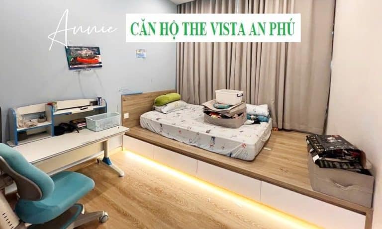 Cho thuê căn hộ The Vista An Phú 2 phòng ngủ nội thất mới view sông