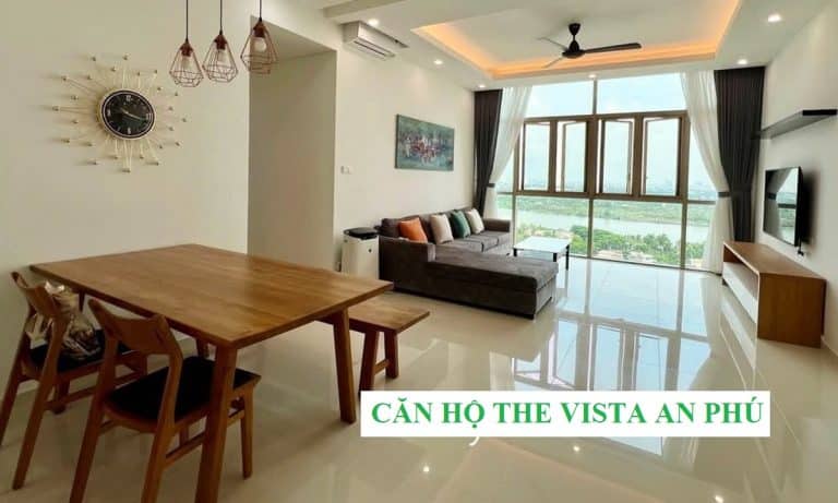 Căn hộ The Vista An Phú cho thuê 3 phòng ngủ view sông mát full nội thất