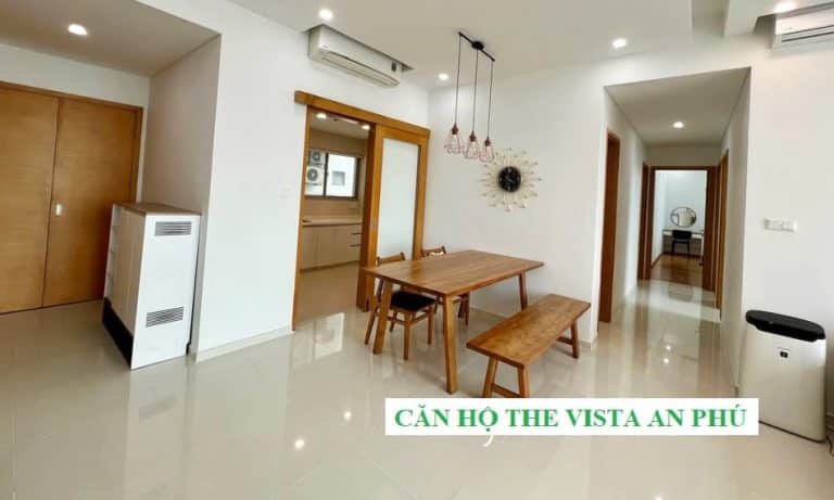 Căn hộ The Vista An Phú cho thuê 3 phòng ngủ view sông mát full nội thất