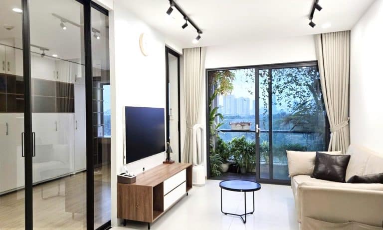 Căn hộ 3 phòng ngủ New City Thủ Thiêm cho thuê view sông full nội thất
