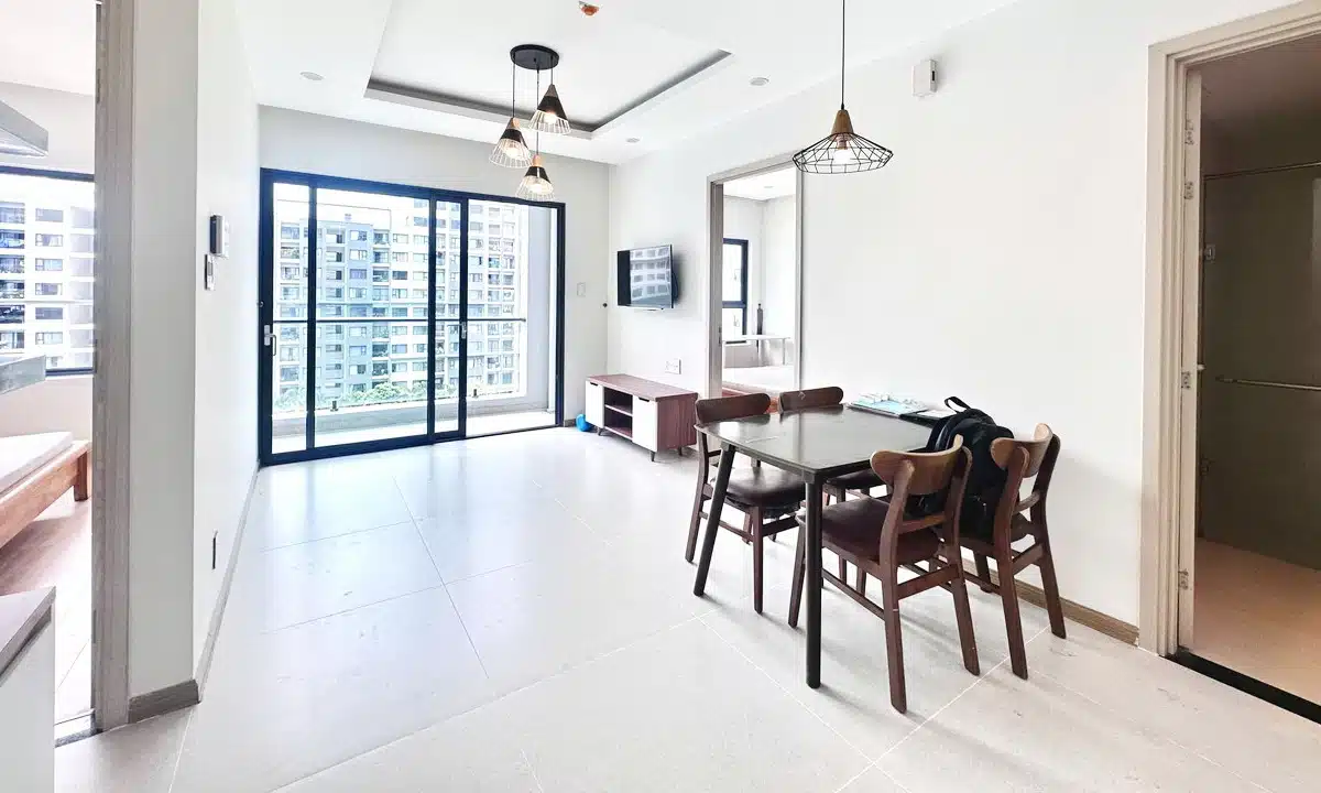 Cho thuê căn hộ New City Thủ Thiêm 2 phòng ngủ nội thất 1 phần tầng trung