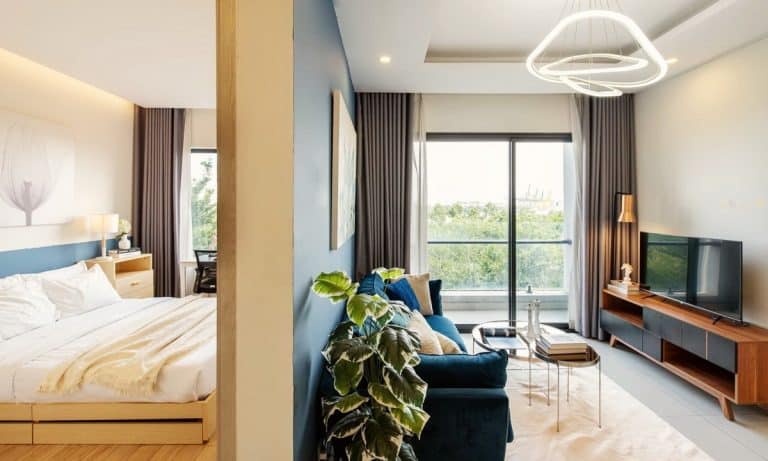 Cho thuê căn hộ New City Thủ Thiêm 2 phòng ngủ nội thất sang view sông