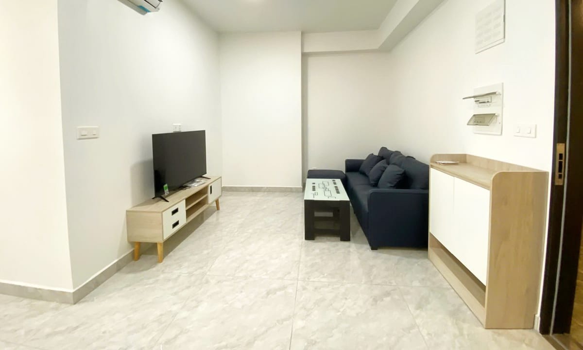 Cho thuê căn hộ Paris Hoàng Kim 2 phòng ngủ full nội thất view thoáng mát