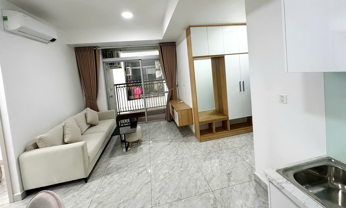 Cho thuê căn hộ Paris Hoàng Kim 2 phòng ngủ view đẹp full nội thất cao cấp