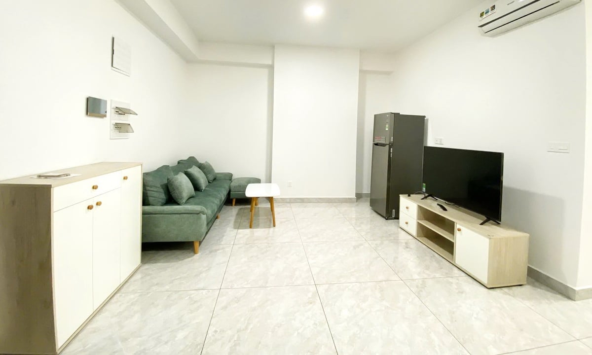 Cho thuê căn hộ Paris Hoàng Kim 2 phòng ngủ đầy đủ nội thất view sông