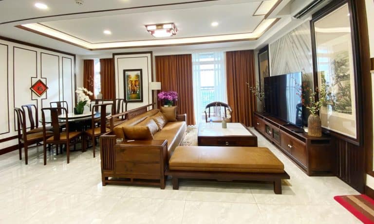 Căn hộ Paris Hoàng Kim cho thuê 3 phòng ngủ rộng view q1 full nội thất