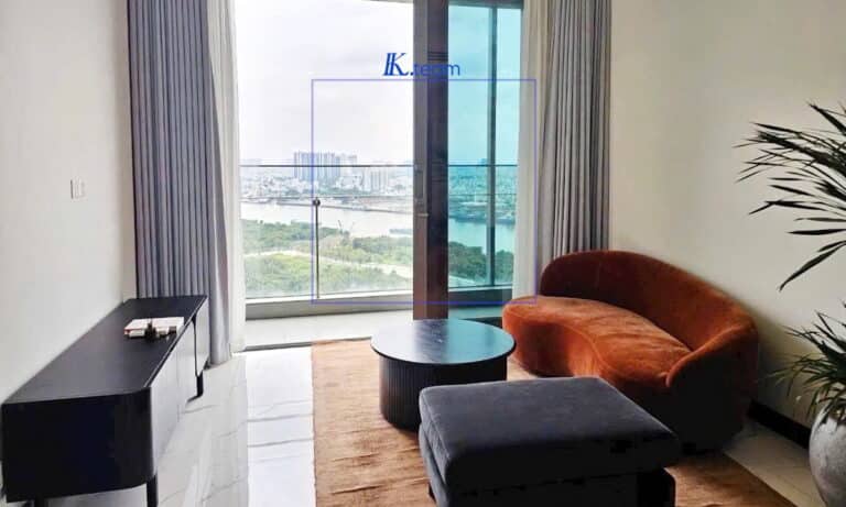 Cho thuê căn hộ Empire City 1 phòng ngủ Linden view sông lầu cao nhà đẹp