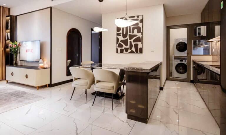Căn 2 phòng ngủ sang trọng cho thuê Empire City lầu cao khu Tilia view L81
