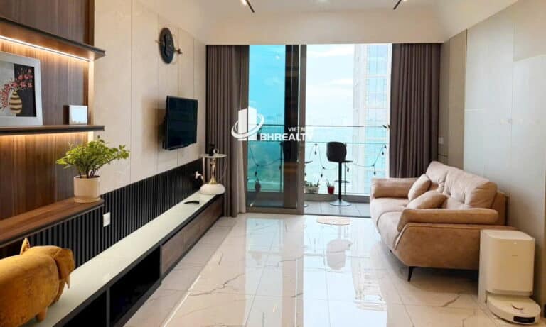 Căn hộ 2 phòng ngủ nhà đẹp cho thuê Empire City lầu cao khu Tilia view L81