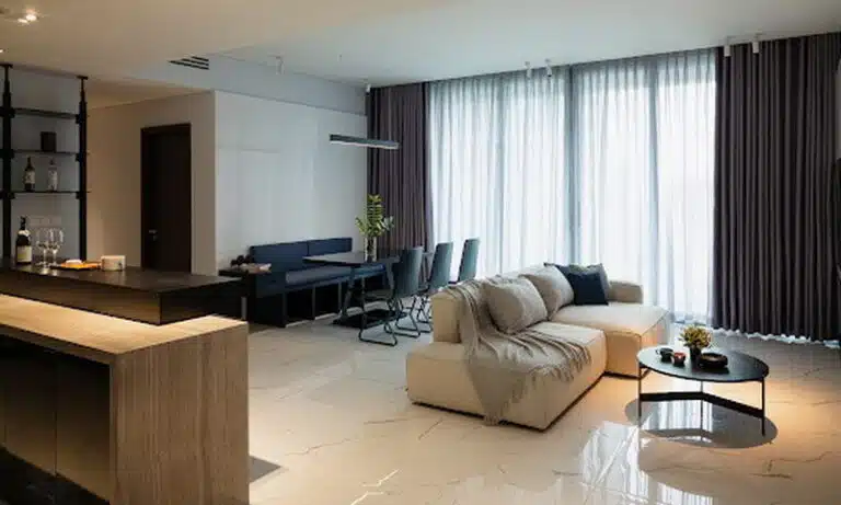 Empire City 3 phòng ngủ cho thuê view hồ bơi tầng thấp khu Linden nội thất đẹp
