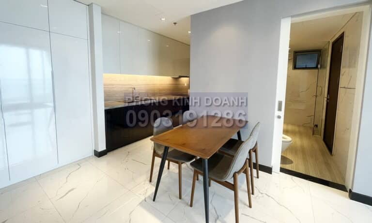 Cho thuê căn hộ Empire City 1 phòng ngủ view sông lầu 23 Linden nhà đẹp