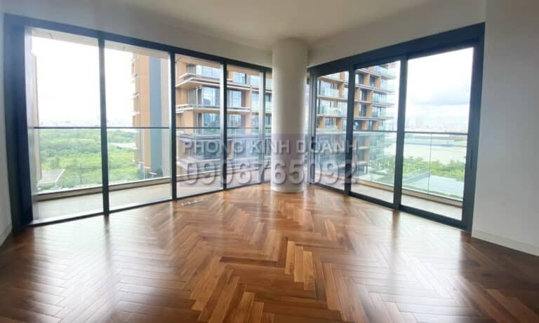 Cho thuê 3 phòng ngủ Empire City view sông lầu trung toà Cove nhà trống