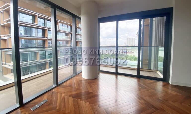 Cho thuê 3 phòng ngủ Empire City view sông lầu trung toà Cove nhà trống