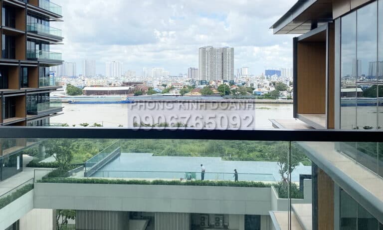 Cho thuê 3 phòng ngủ Empire City view sông lầu trung toà Cove nhà trống