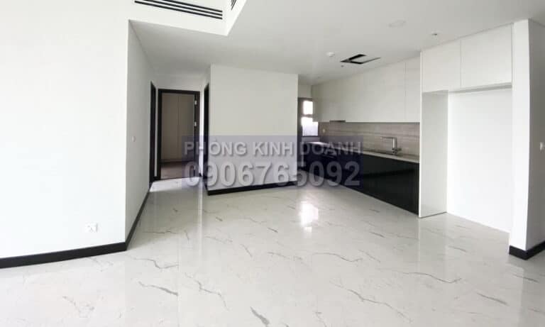 Căn 2 phòng ngủ cho thuê Empire City tầng 26 toà Linden nhà trống view L81