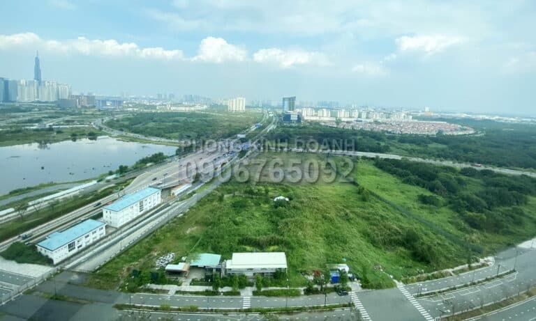 Căn 2 phòng ngủ cho thuê Empire City tầng 26 toà Linden nhà trống view L81