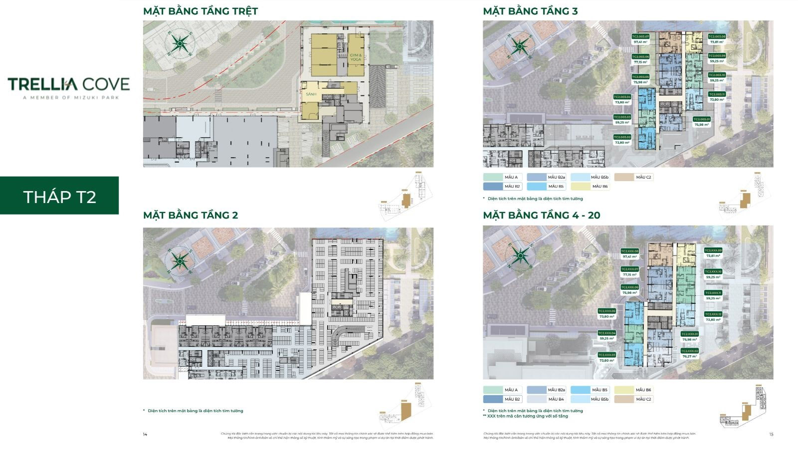 Mặt bằng dự án Trellia Cove Mizuki Park